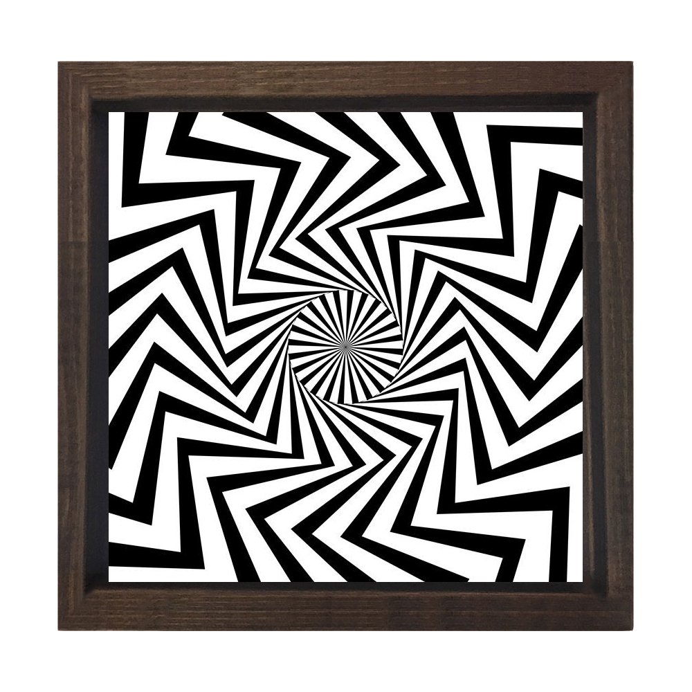İlizyon Tablosu Kahverengi Ahşap Çerçeve - 60x60