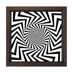 İlizyon Tablosu Kahverengi Ahşap Çerçeve - 60x60