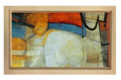 Soyut Reprodüksiyon Tablosu Naturel Ahşap - 100x150