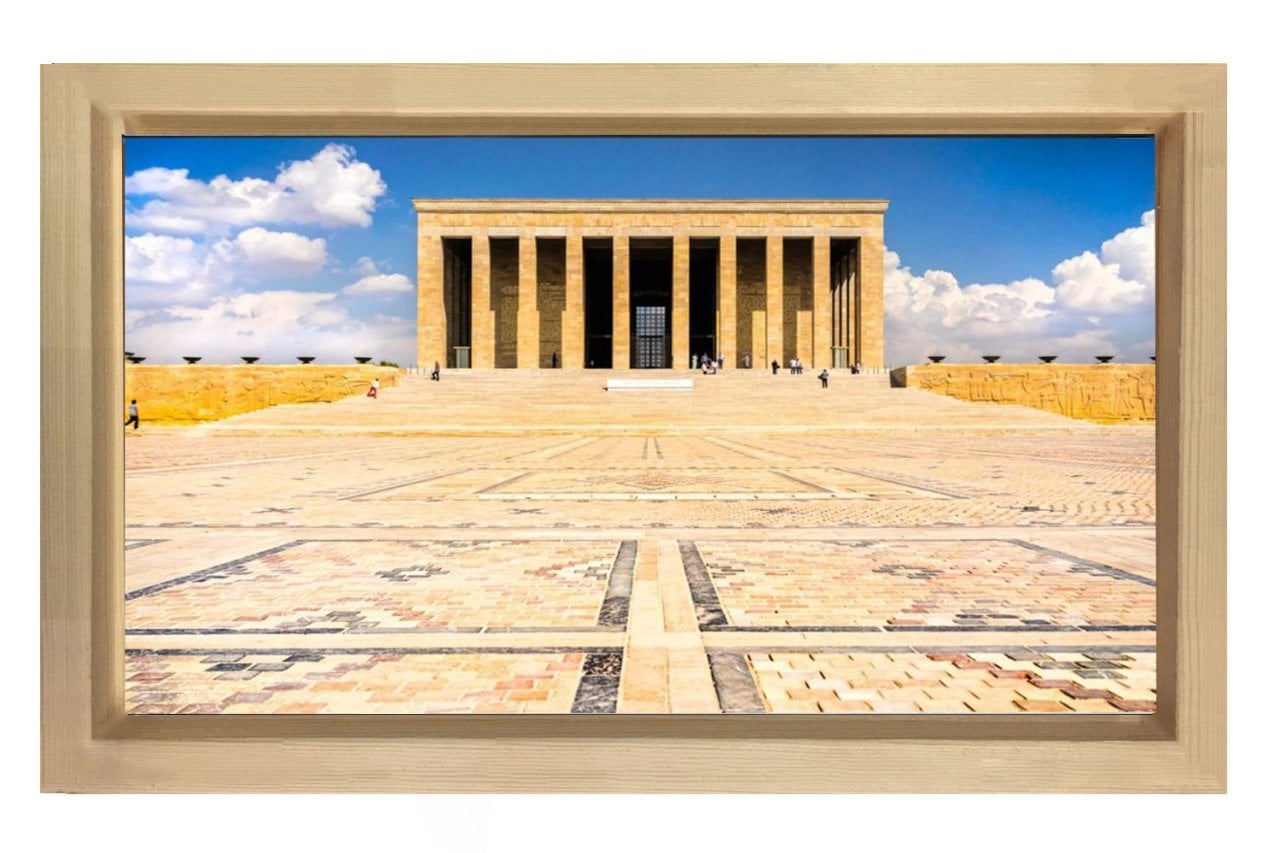 Anıtkabir Tablosu Naturel Ahşap - 40x60