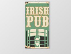 İrish Pub Reklam Afişi Tablosu Çerçevesiz - 50x70
