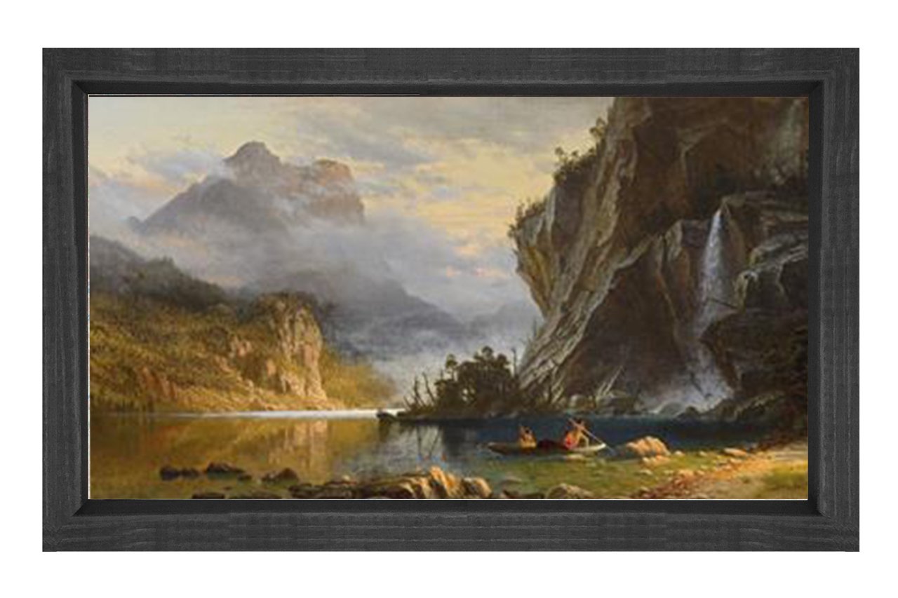 Manzara Reprodüksiyon Tablosu Siyah Ahşap Çerçeve - 40x60