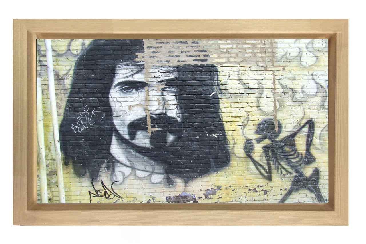 Duvar Çizimi Tablosu Naturel Ahşap - 50x70