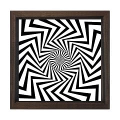 İlizyon Tablosu Kahverengi Ahşap Çerçeve - 90x90
