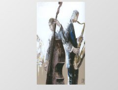 Orkestra Müzisyenler Tablosu Çerçevesiz - 50x70