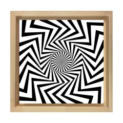 İlizyon Tablosu Naturel Ahşap Çerçeve - 40x40