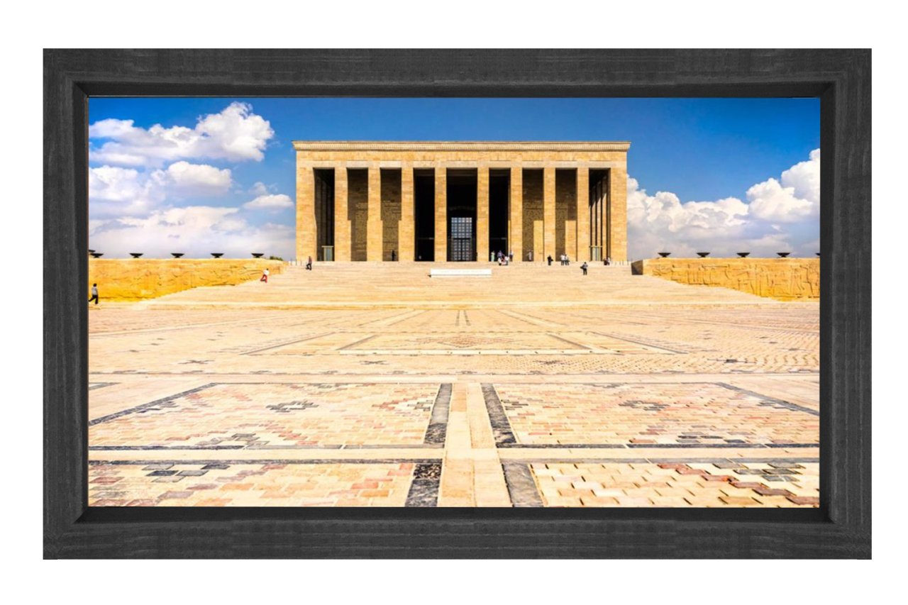 Anıtkabir Tablosu Siyah Ahşap - 100x200