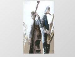 Orkestra Müzisyenler Tablosu Çerçevesiz - 70x100