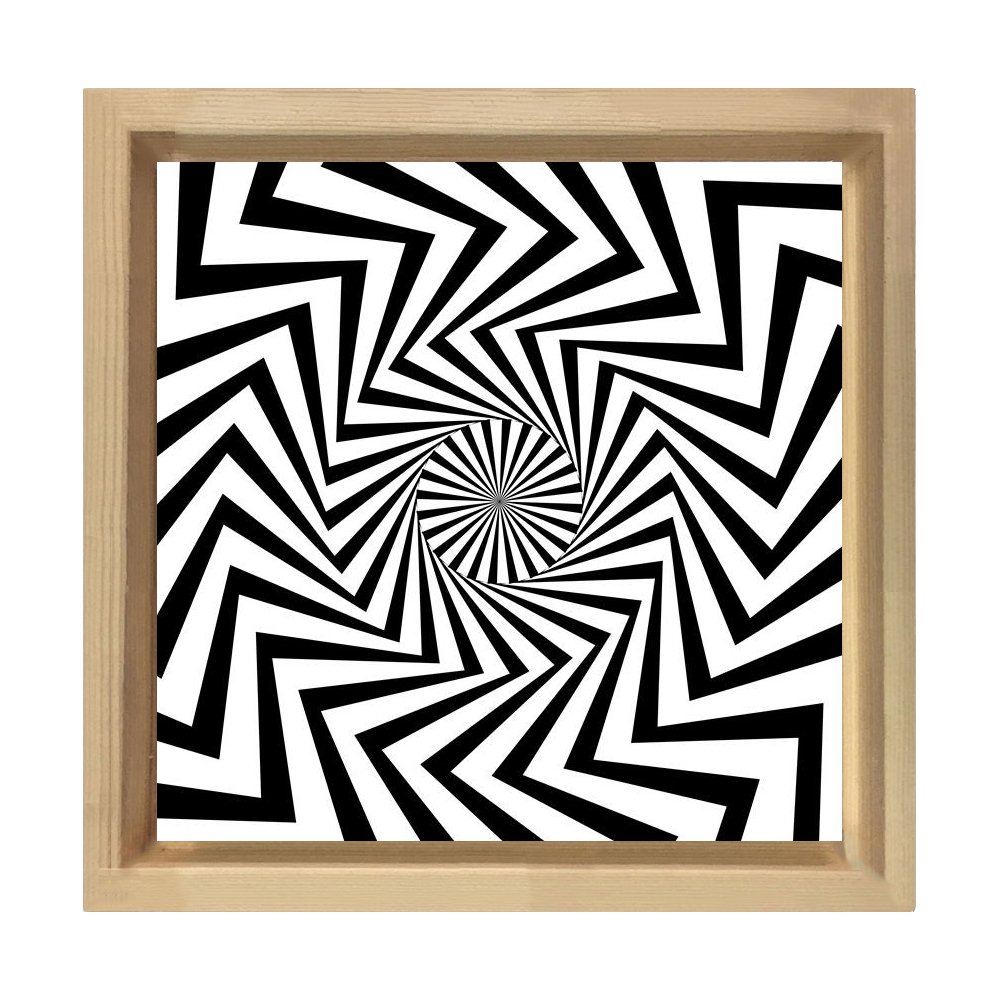 İlizyon Tablosu Naturel Ahşap Çerçeve - 60x60