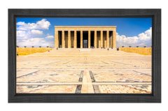 Anıtkabir Tablosu Siyah Ahşap - 50x70