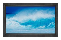 Dalgalar Yağlıboya Tablosu Siyah Ahşap Çerçeve - 100x150