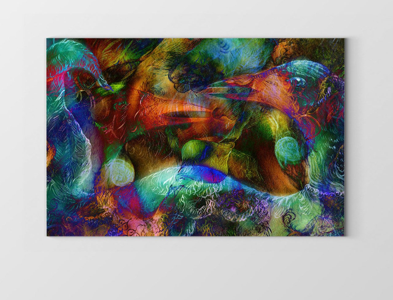 Soyut Reprodüksiyon Tablosu Çerçevesiz - 100x150