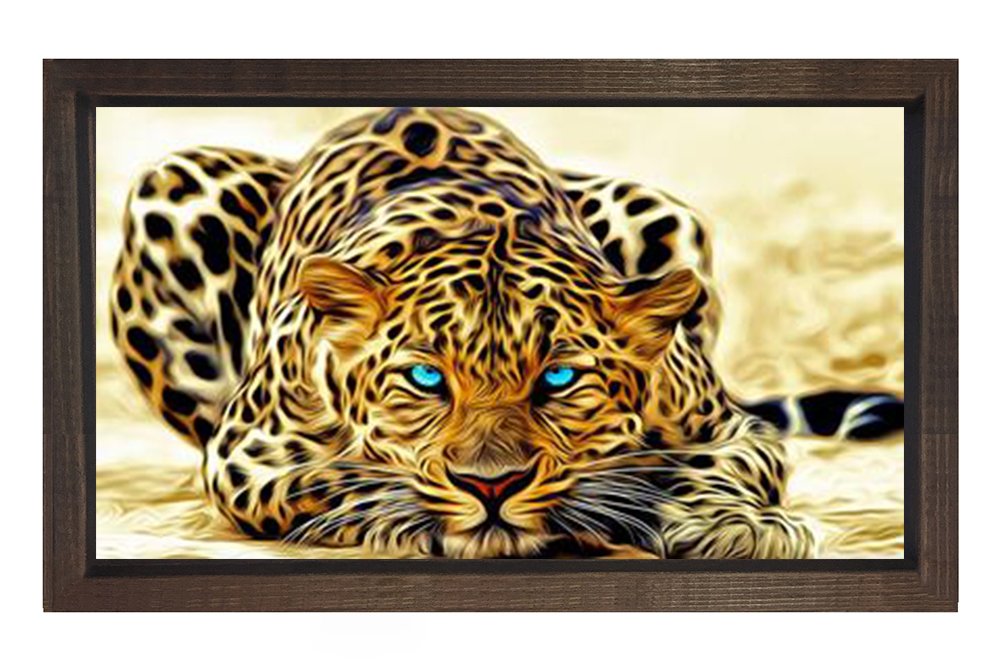 Kaplan Tablosu Kahverengi Ahşap Çerçeve - 50x70
