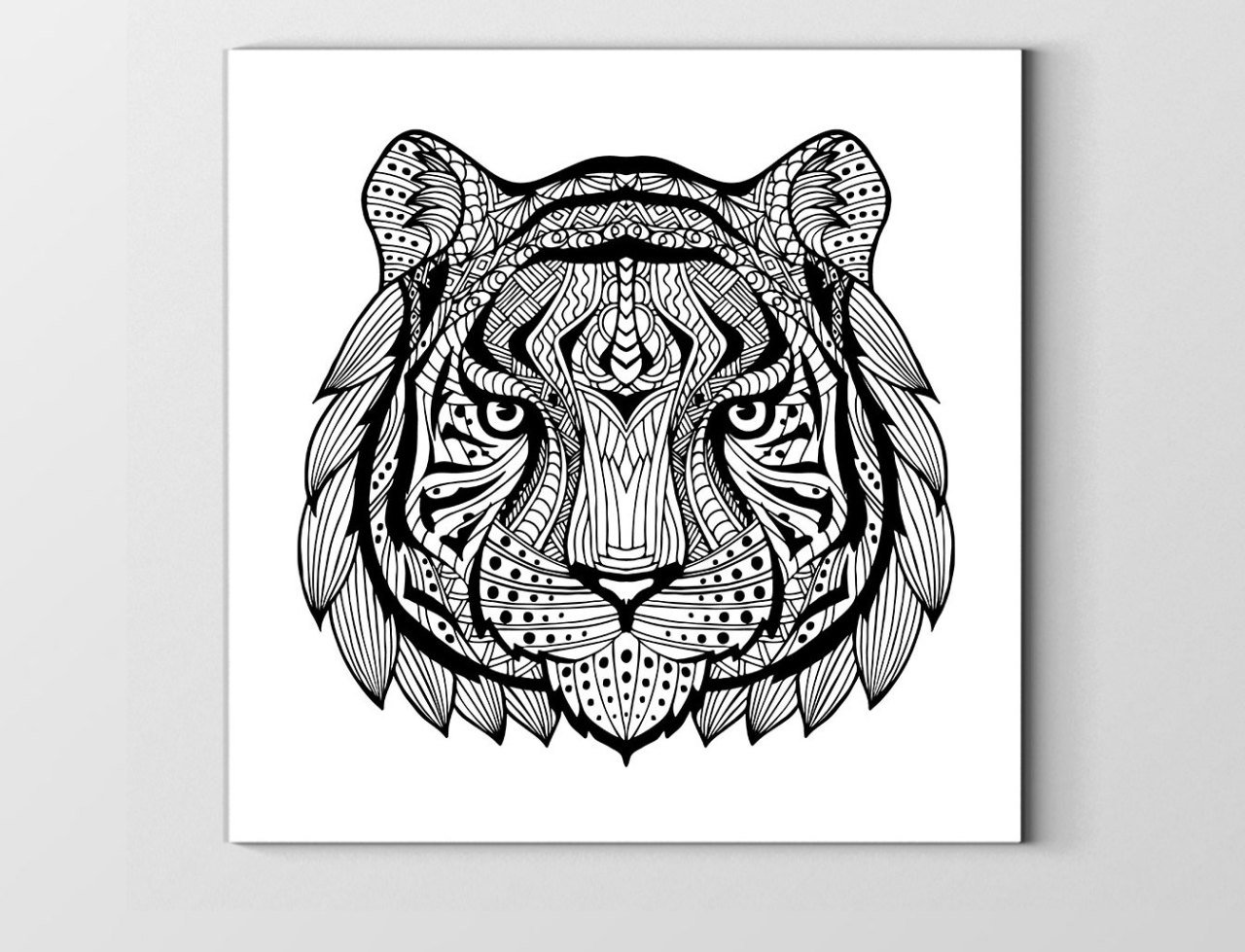 Mandala Kaplan Tablosu Çerçevesiz - 50x50