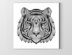 Mandala Kaplan Tablosu Çerçevesiz - 50x50