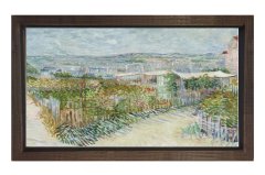Vincent Van Gogh Tablosu Kahverengi Ahşap Çerçeve - 100x150