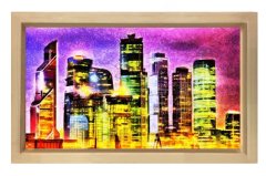 Metropol  Tablosu Naturel Ahşap Çerçeve - 45x30