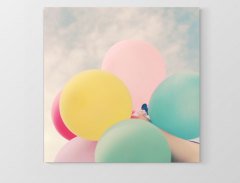 Balonlar Tablosu Çerçevesiz - 80x80