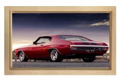 Chevy Chevelle ss 1970 Tablosu Naturel Ahşap - 70x100
