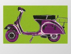 Pop Art Motor Tablosu Çerçevesiz - 50x70
