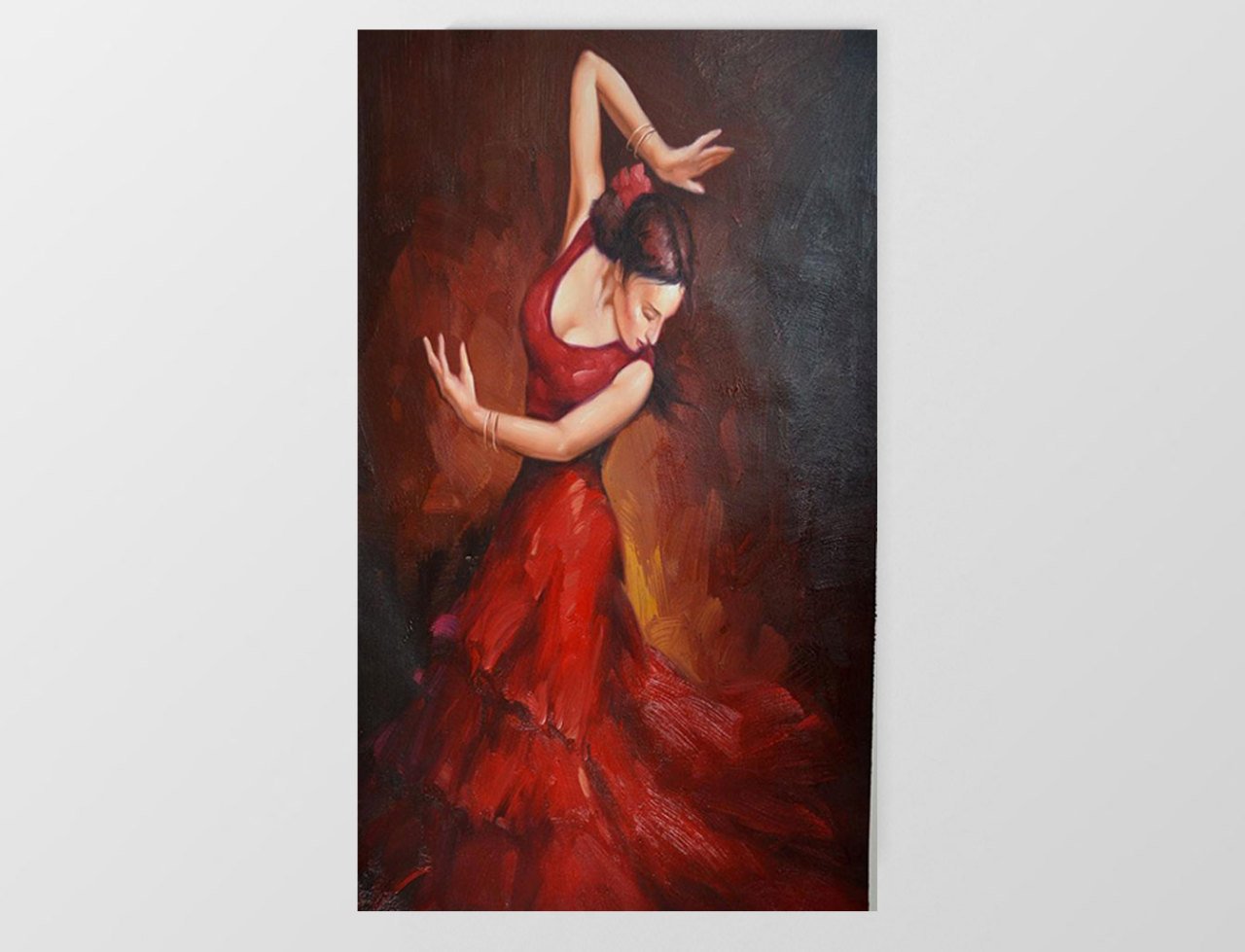 Tango Çifti Tablosu Çerçevesiz - 100x200