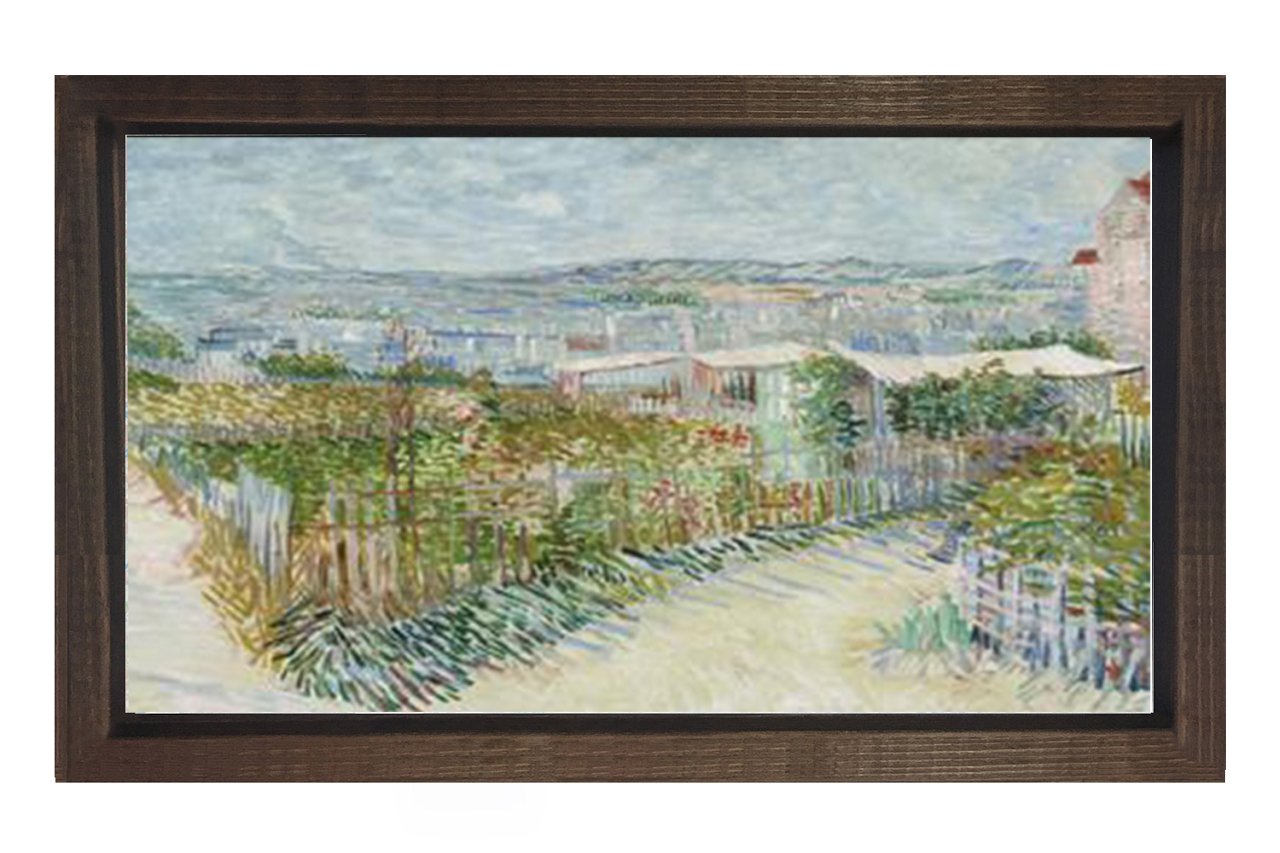 Vincent Van Gogh Tablosu Kahverengi Ahşap Çerçeve - 50x70