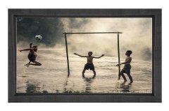 Çoçuk Oyunu Tablosu Siyah Ahşap Çerçeve - 100x150