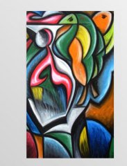 Soyut Reprodüksiyon Tablosu Çerçevesiz - 100x150