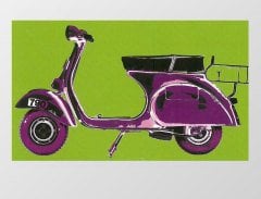 Pop Art Motor Tablosu Çerçevesiz - 50x90