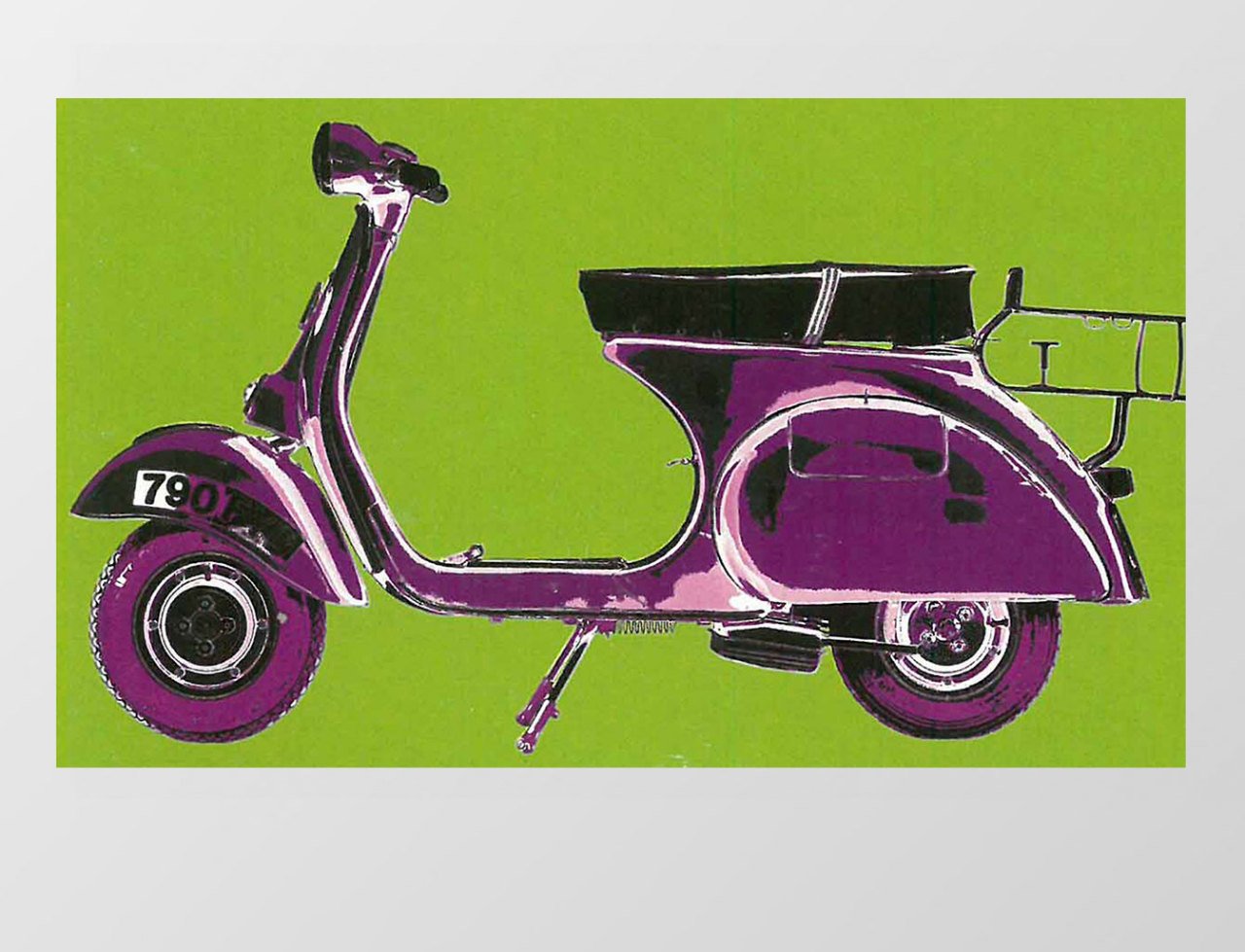Pop Art Motor Tablosu Çerçevesiz - 70x100