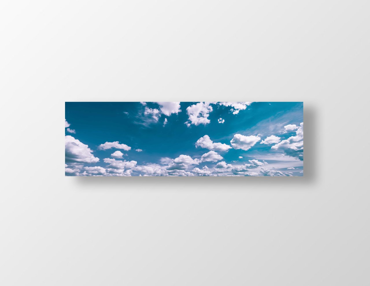 Bulutlar Tablosu Çerçevesiz - 150x50