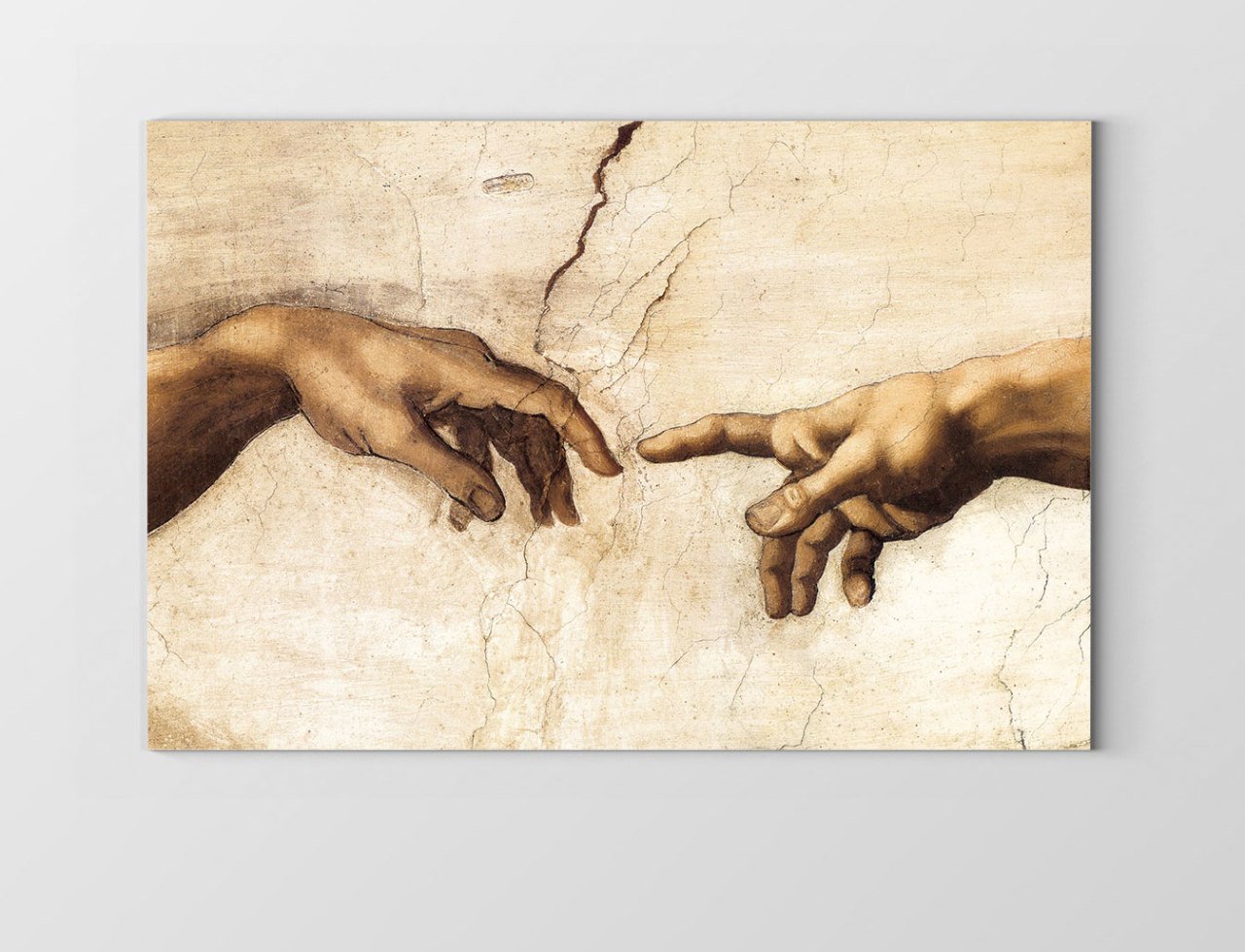 Michelangelo Eller Tablosu Tablosu Çerçevesiz - 45x30