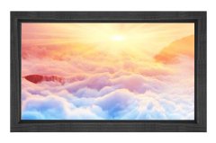 Gündoğumu Gökyüzü Manzarası  Tablosu Siyah Ahşap Çerçeve - 70x100
