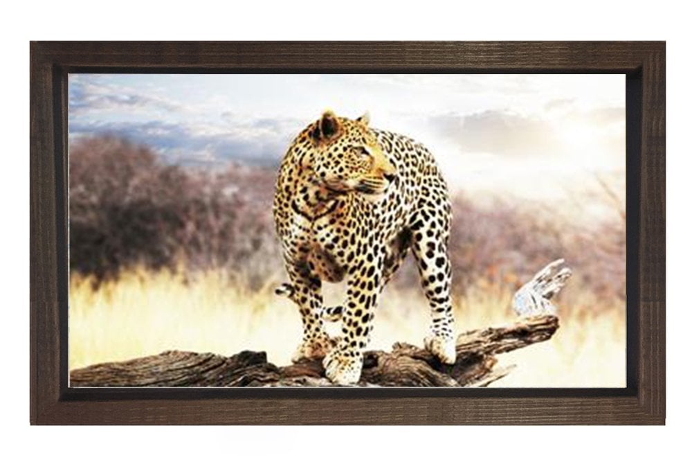 Çita Tablosu Kahverengi Ahşap Çerçeve - 40x60