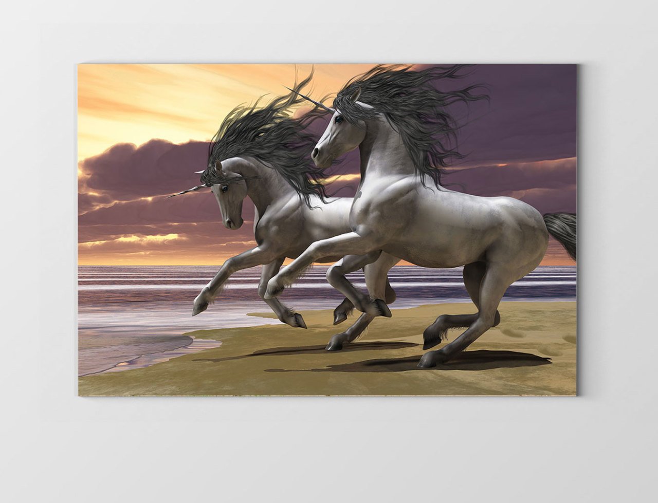 Şaha Kalkan Atlar Tablosu Çerçevesiz - 100x200