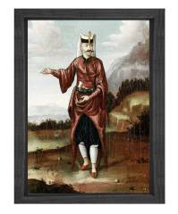 Yeniçeri Tablosu Siyah Ahşap Çerçeve - 100x150