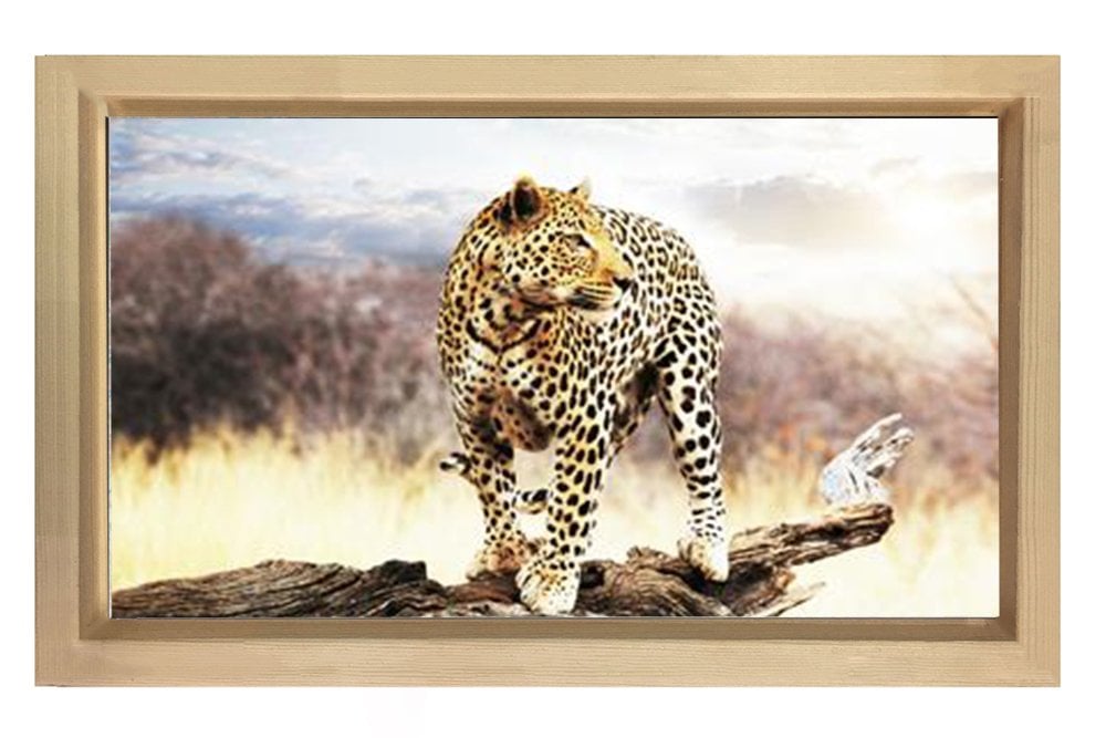 Çita Tablosu Naturel Ahşap Çerçeve - 100x150