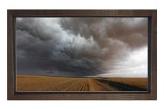 Karabulut Tablosu Kahverengi Ahşap Çerçeve - 70x100