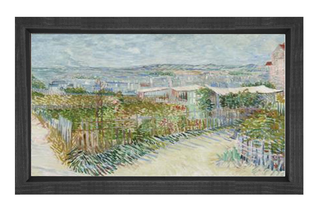 Vincent Van Gogh Tablosu Siyah Ahşap Çerçeve - 50x70