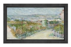 Vincent Van Gogh Tablosu Siyah Ahşap Çerçeve - 50x70