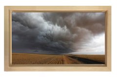 Karabulut Tablosu Naturel Ahşap Çerçeve - 100x200
