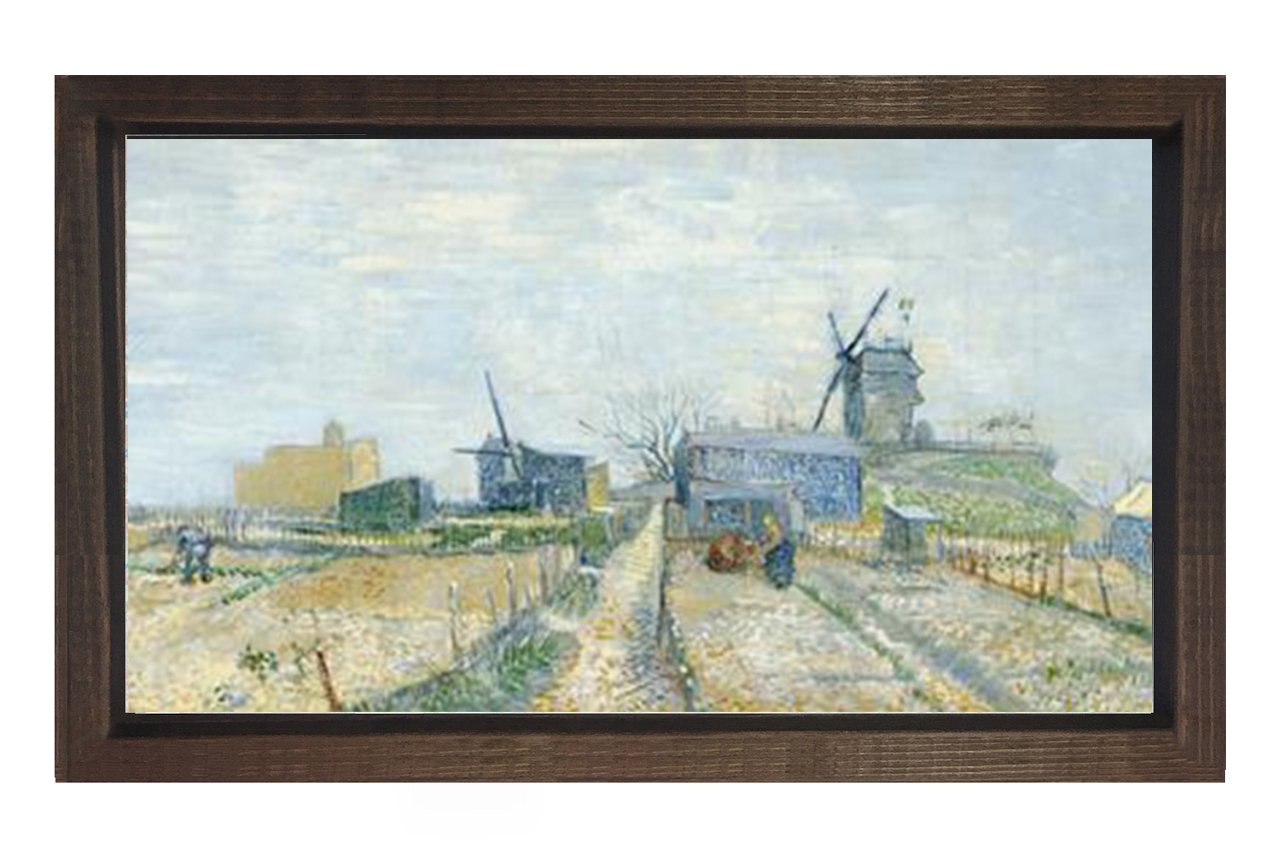 Vincent Van Gogh Tablosu Kahverengi Ahşap Çerçeve - 100x200