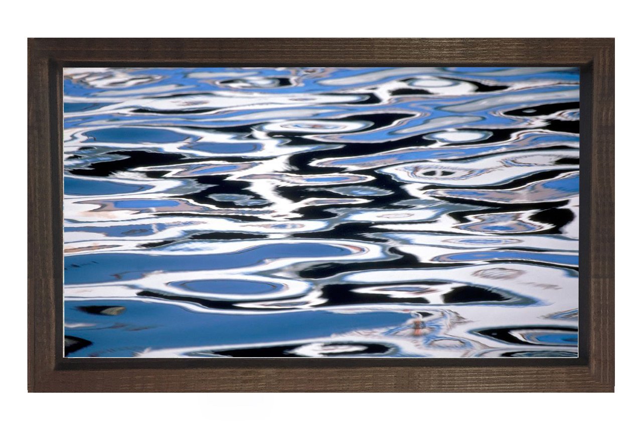 Deniz Yüzeyi Tablosu Kahverengi Ahşap - 40x60