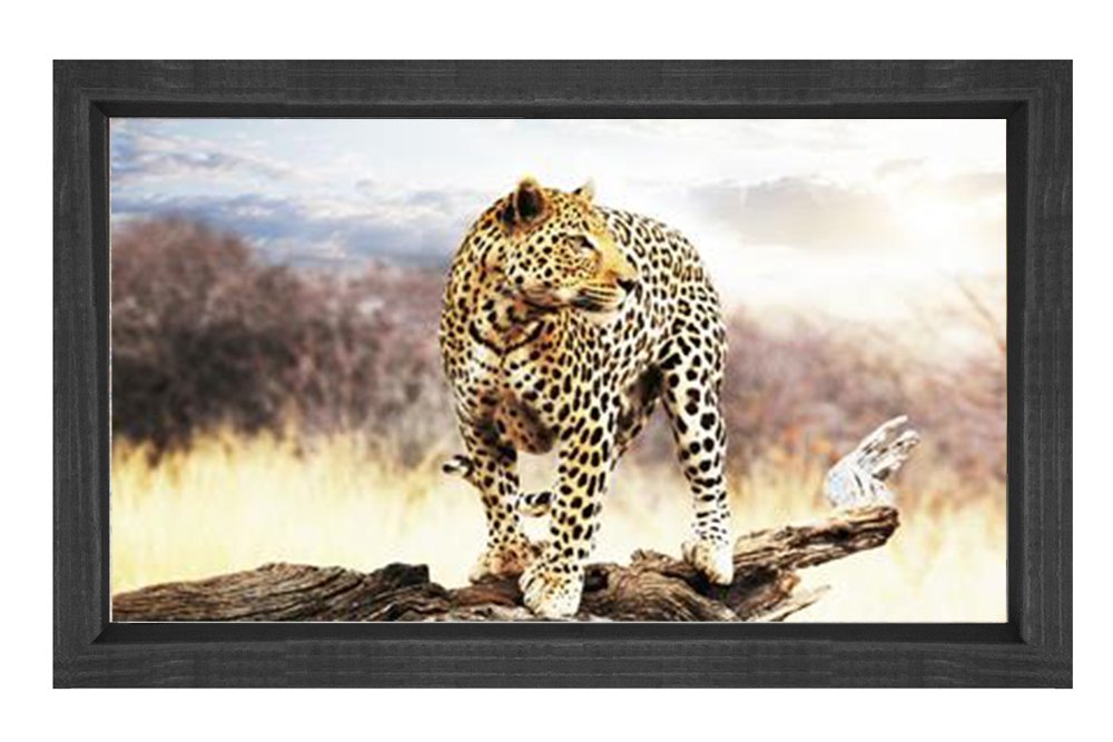 Çita Tablosu Siyah Ahşap Çerçeve - 45x30