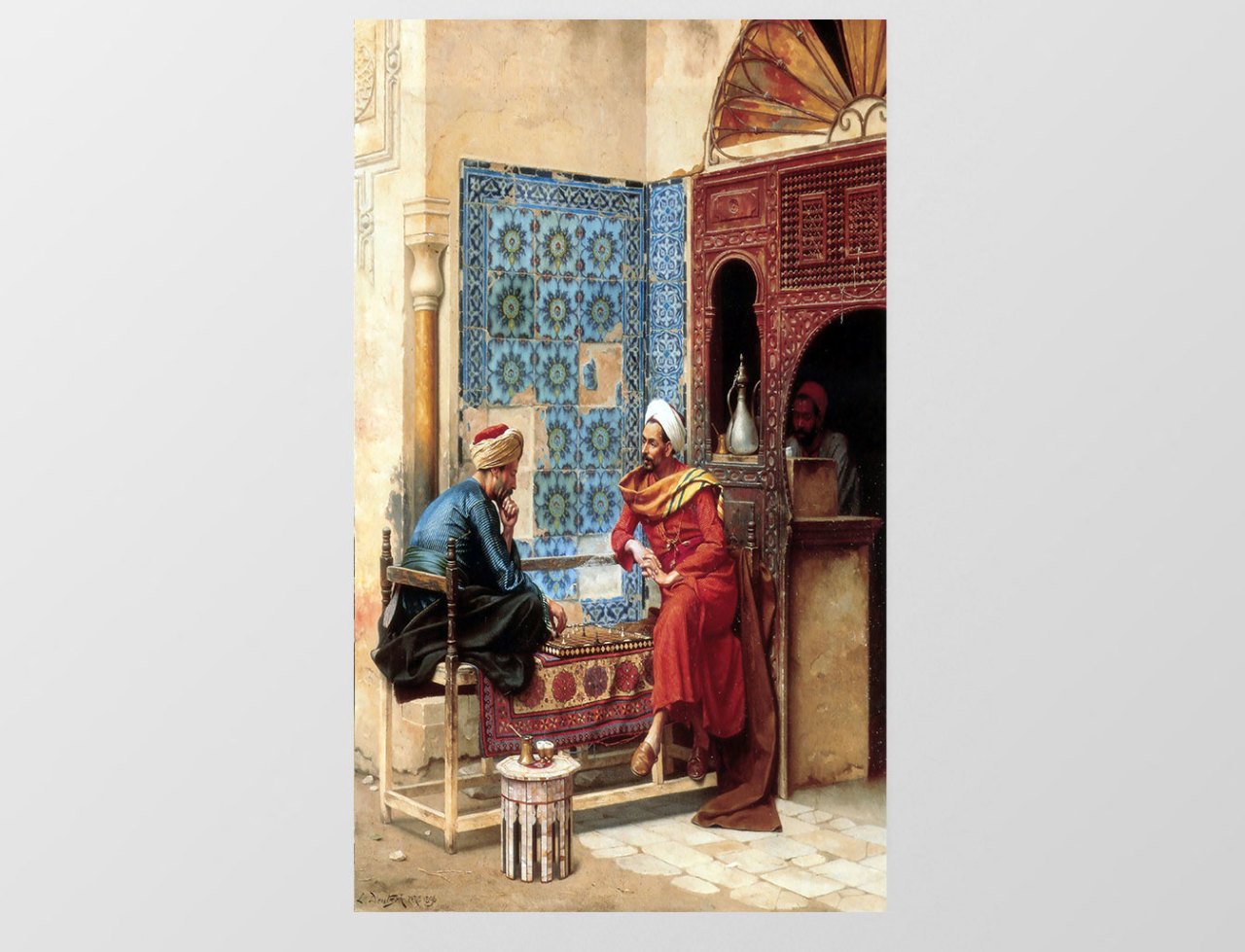 Kahvehane Tablosu Çerçevesiz - 40x60
