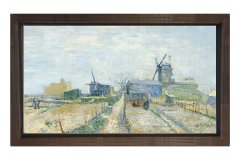 Vincent Van Gogh Tablosu Kahverengi Ahşap Çerçeve - 70x100