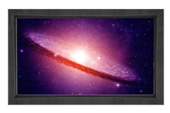 Evren ve Uzay Tablosu Siyah Ahşap Çerçeve - 40x60