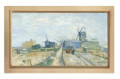Vincent Van Gogh Tablosu Naturel Ahşap Çerçeve - 50x90