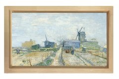 Vincent Van Gogh Tablosu Naturel Ahşap Çerçeve - 70x100