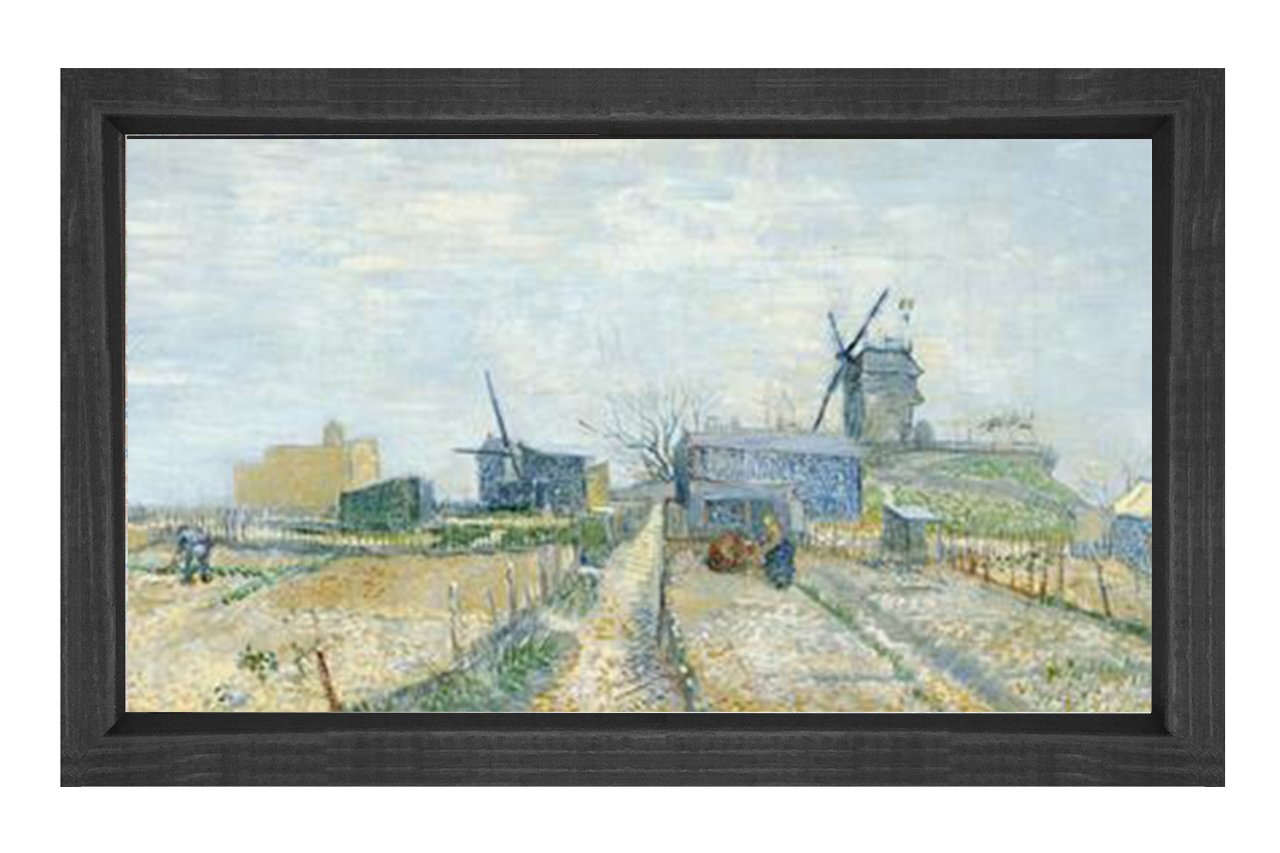 Vincent Van Gogh Tablosu Siyah Ahşap Çerçeve - 100x150